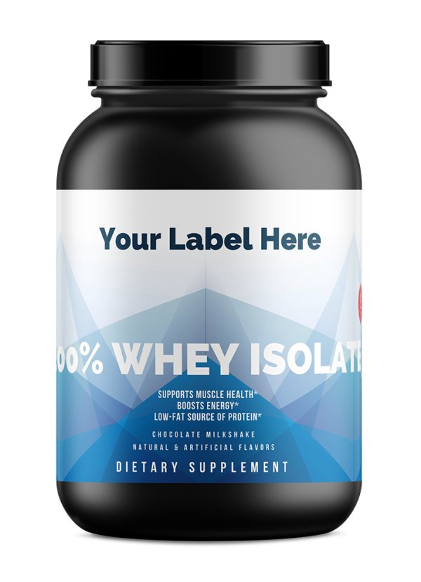 2lb 100% Whey Isolate Chocolate – 31 serv — white-label product card