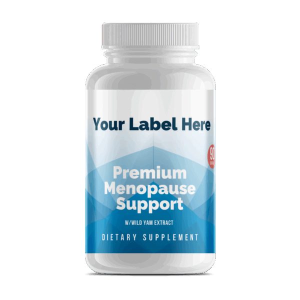 Premium Menopause Support w/Wild Yam Extract — white-label product card