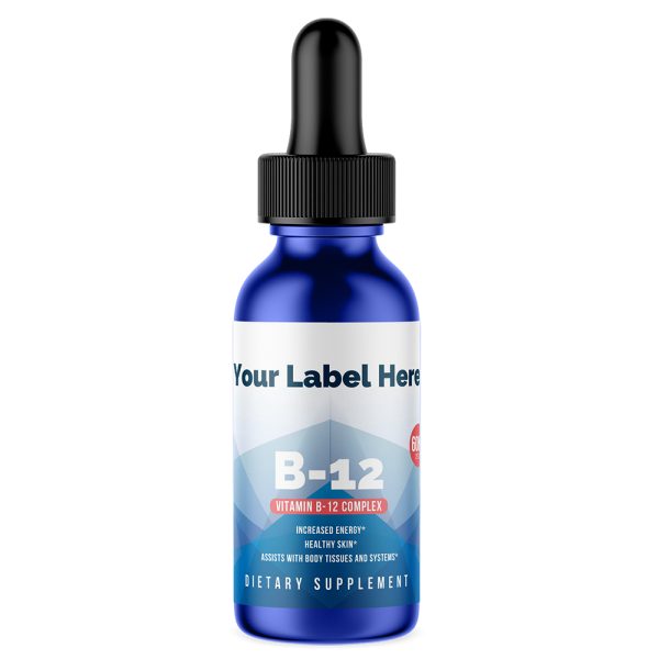 B-12 Drops 2oz — white-label product card