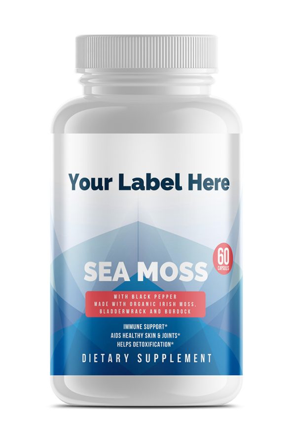 Sea Moss Capsules — white-label product, ready for your label
