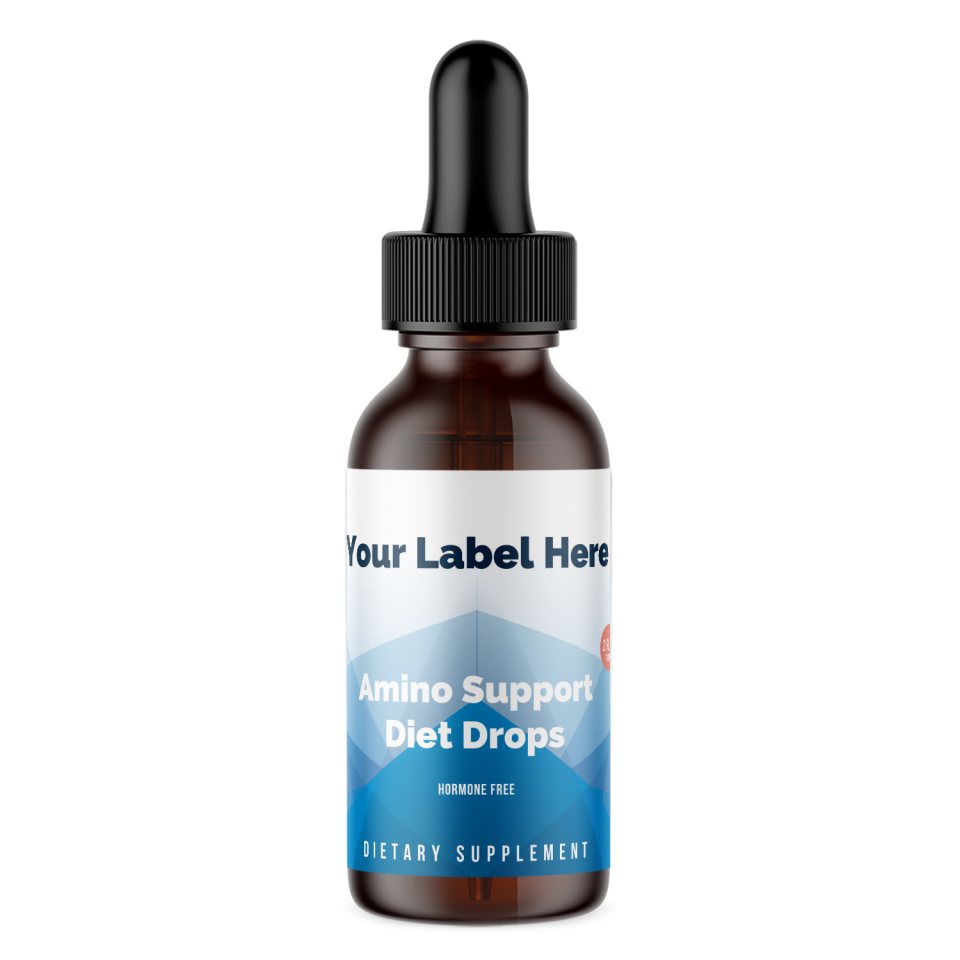 Amino Support Diet Drops — white-label product card