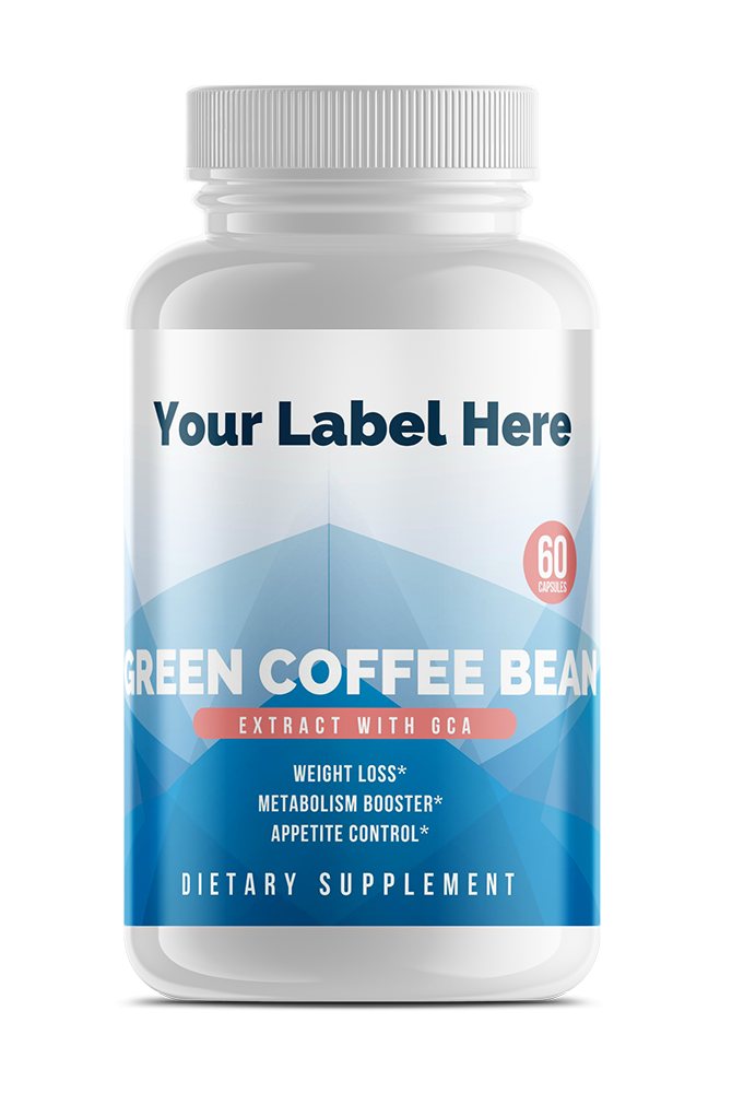 Green Coffee Bean w/GCA - 800mg — white-label product card