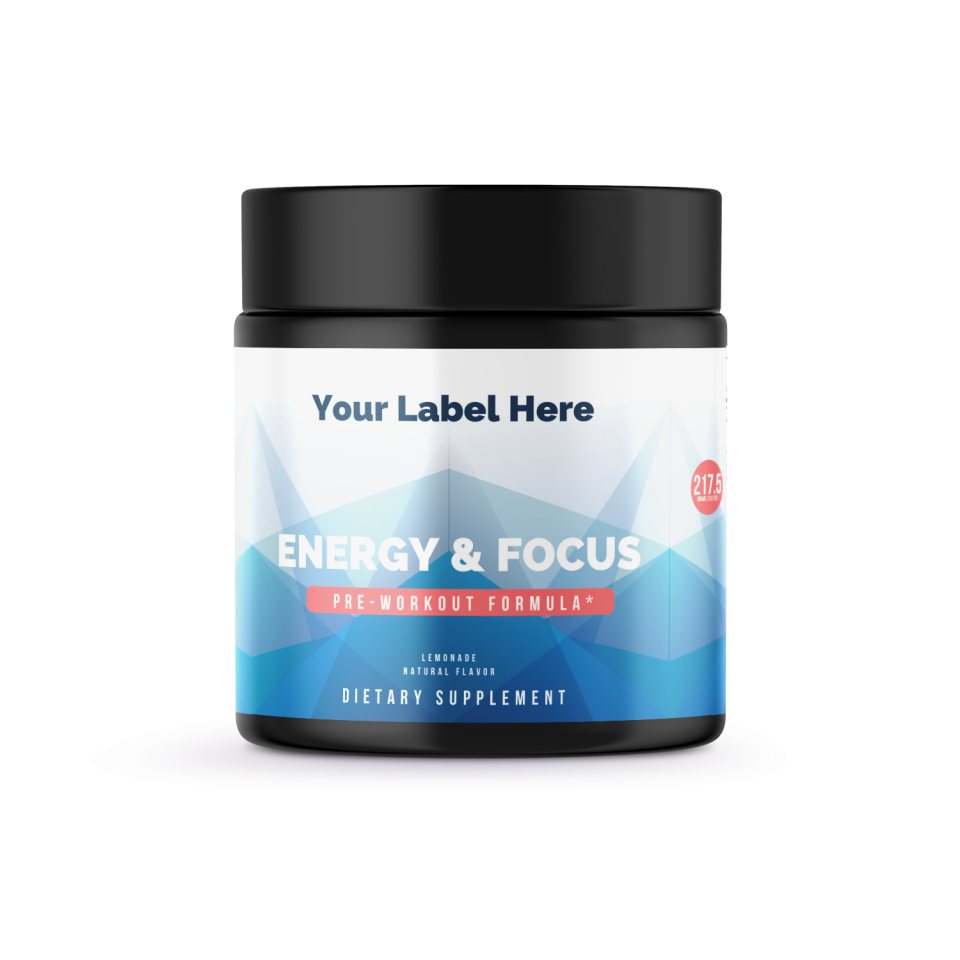 Energy Pre-Workout Lemonade 214g – 30 serv — white-label product card