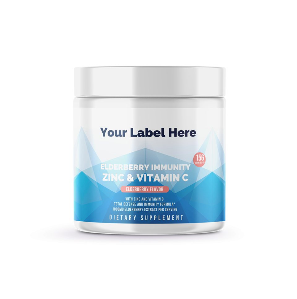 Elderberry Immunity W/ Zinc & Vitamin C — white-label product card